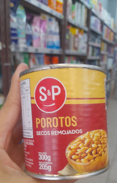 S&P Lata de Porotos Secos Remojados x 300g