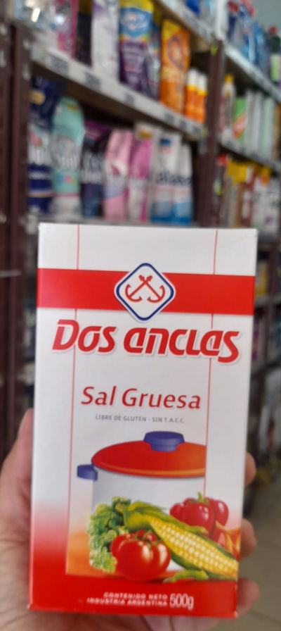 Dos Anclas Sal Gruesa en Caja x 500g