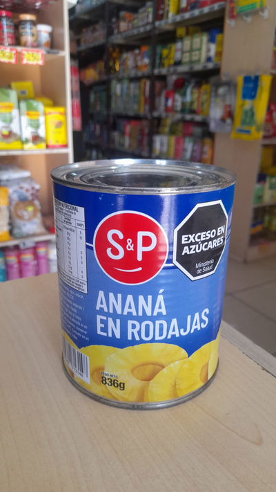 Lata S&P Ananá en Rodajas x 836g
