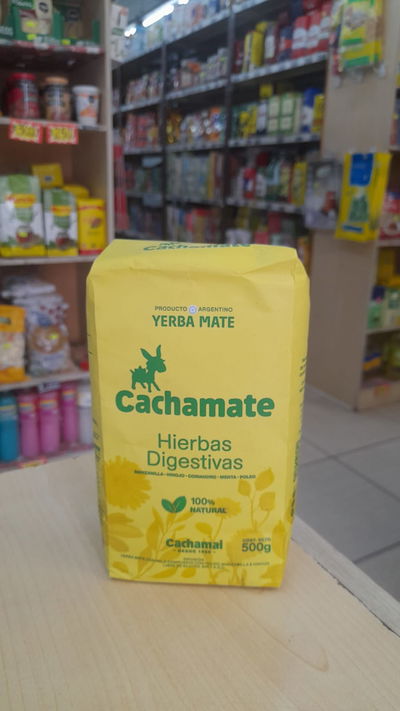 Yerba Mate Cachamate Hierbas Digestivas x 500g
