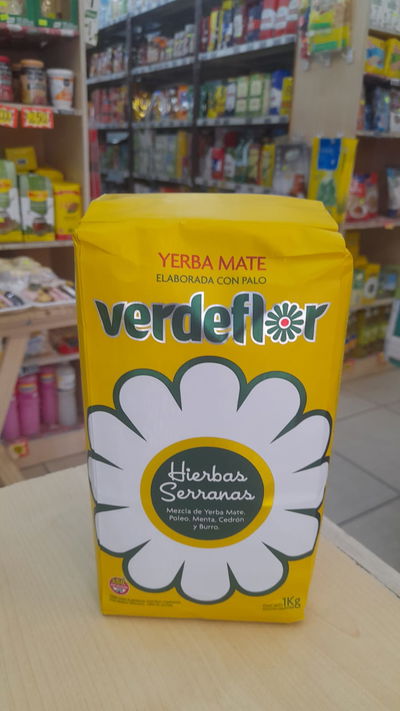Yerba Mate VerdeFlor Hierbas Serranas x 1kg
