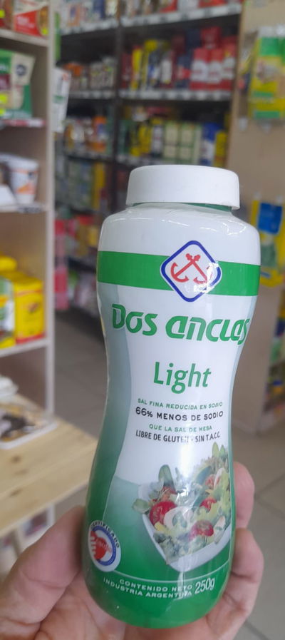 Dos Anclas Light Sal Fina Reducida en Sodio Frasco x 250g