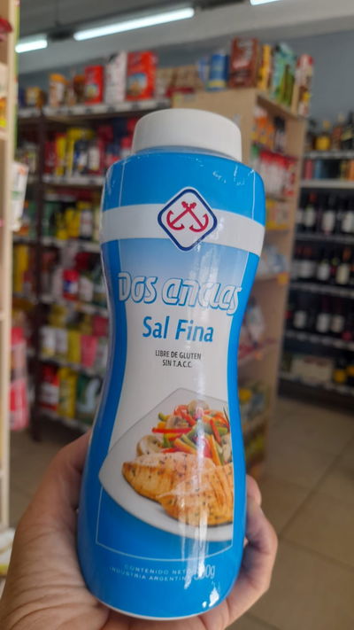 Dos Anclas Sal Fina En Frasco x 500g