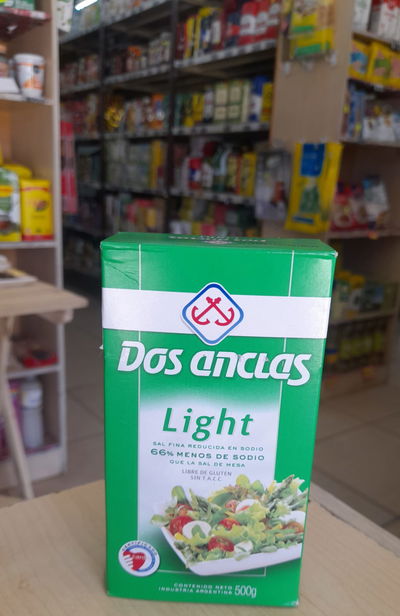Dos Anclas Sal Fina Reducida en Sodio en Cajita x 500g