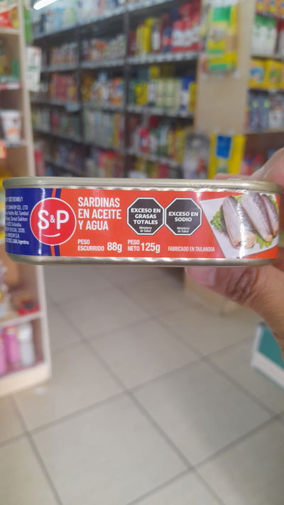 S&P Lata de Sardinas en Aceite y Agua x 125g