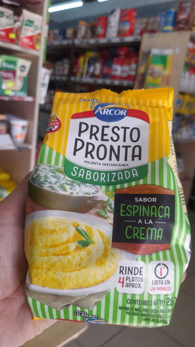 Arcor Presto Pronta Saborizada Espinaca a la Crema x 250g