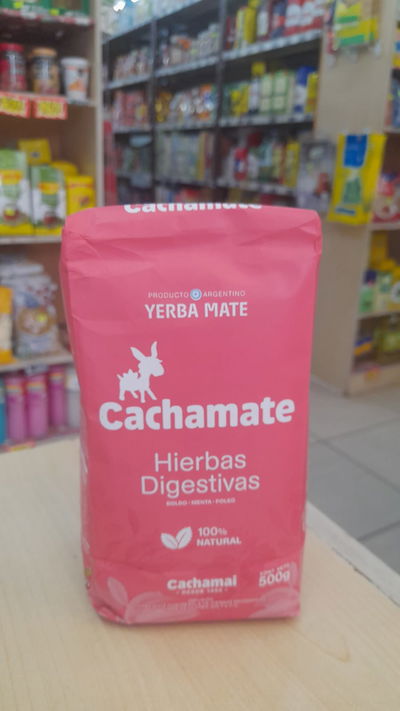 Yerba Mate Cachamate Hierbas Digestivas x 500g