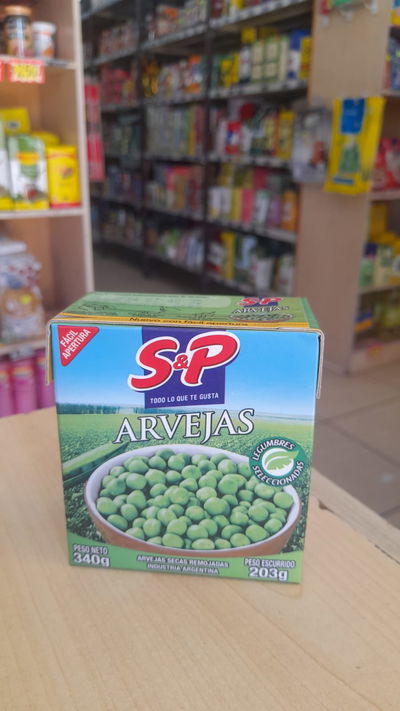 S&P Arvejas en Cajita x 340g