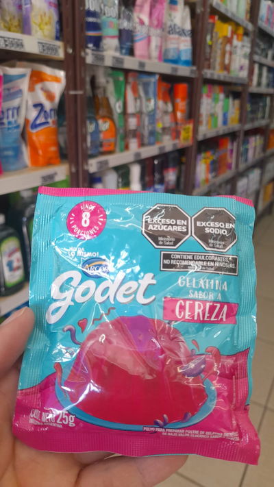 Arcor Godet Gelatina sabor Cereza x 25g