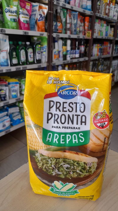 Arcor Presto Pronta Para Preparar Arepas Sin Tacc x 1k