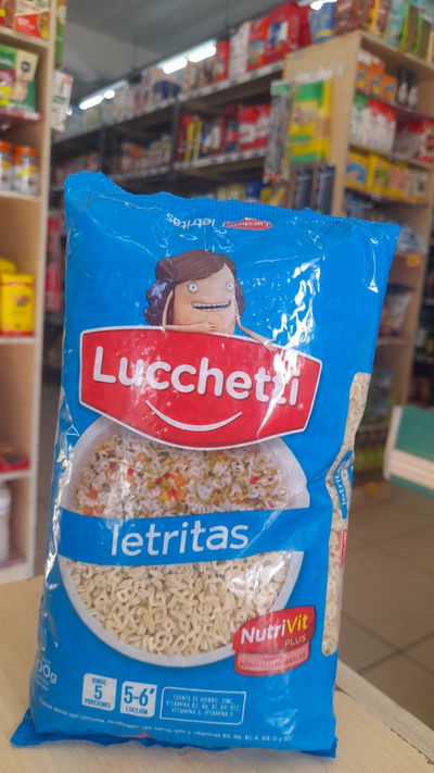 Lucchetti Fideos Letritas x 500g
