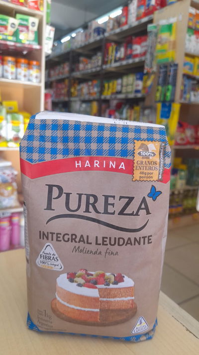 Pureza Harina Integral Leudante x 1kilo
