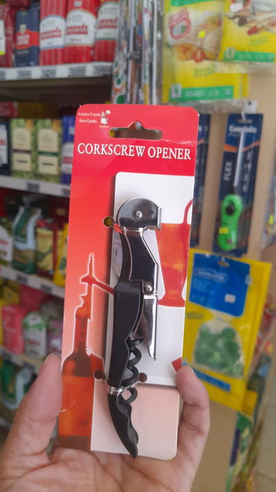 Destapador de Botella/Saca Corchos x 1uni.