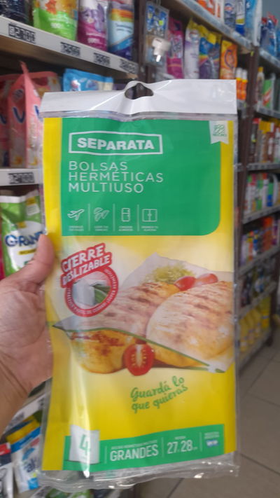 Separata Bolsas Herméticas Multiusos Grandes 4uni. 27x 28cm