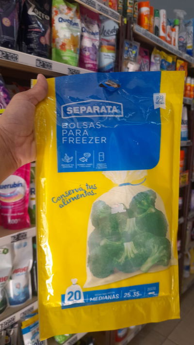 Separata Bolsas Para Freezer x 20uni. Medianas 25 x 35cm