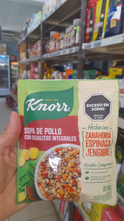 Knorr Sopa de Pollo Con Dedalitos Integrales x 80g