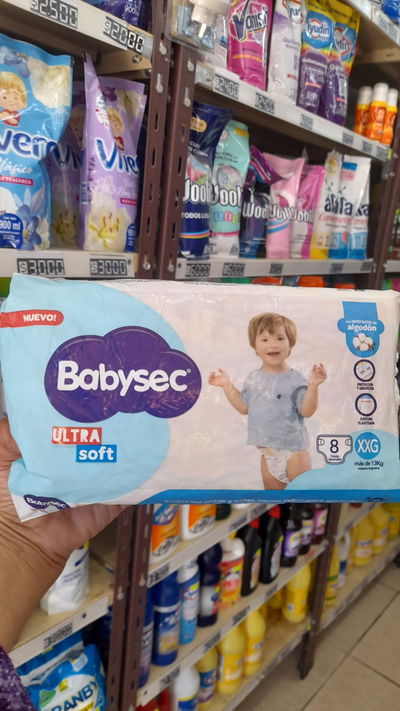 Babysec Pañales Para +13kg XXG x 8uni.