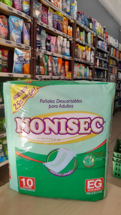 Nonisec Pañales Descartables para Adultos EG x 10uni