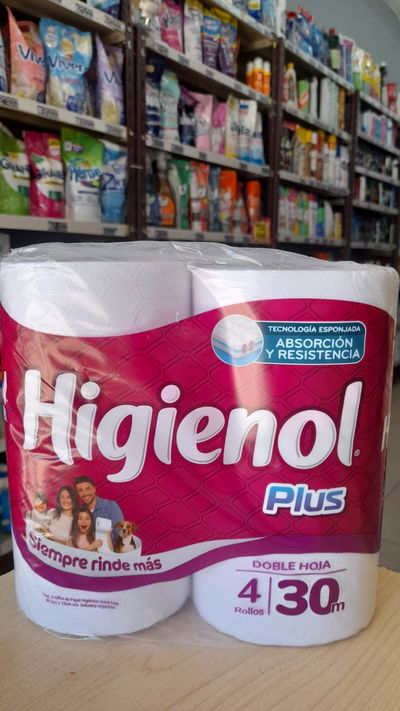 Higienol Plus Papel Higiénico Doble Hoja 4 x 30m