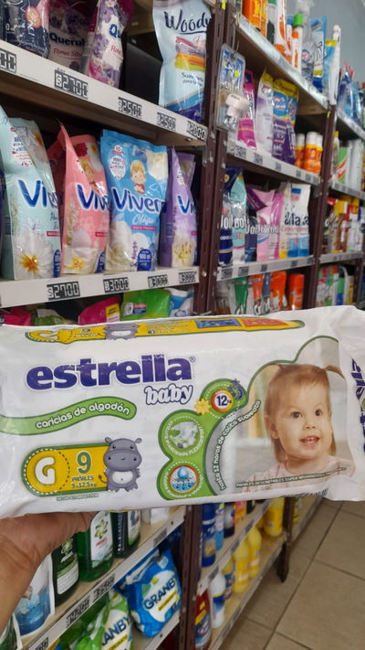 Estrella Baby Pañales para 9 a 12,5kg G x 9uni.