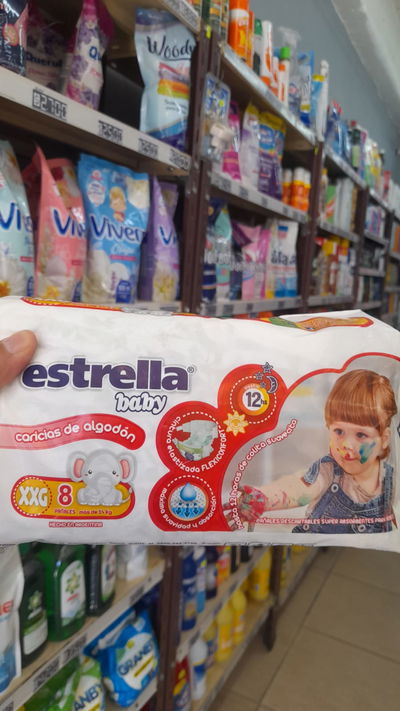 Estrella Baby Pañales Para +14kg XXG x 8uni.