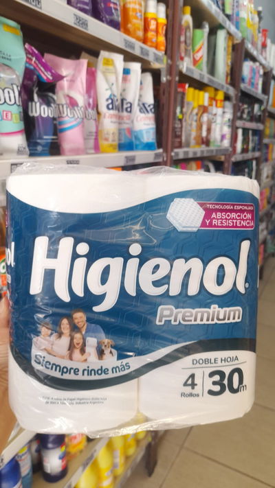 Higienol Premium Papel Higiénico Doble Hoja  4 x 30m