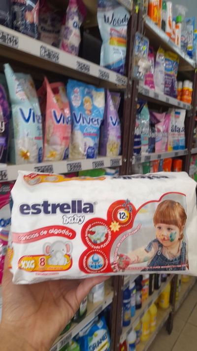 Estrella Baby Pañales Para 12kg XXG x 8uni.