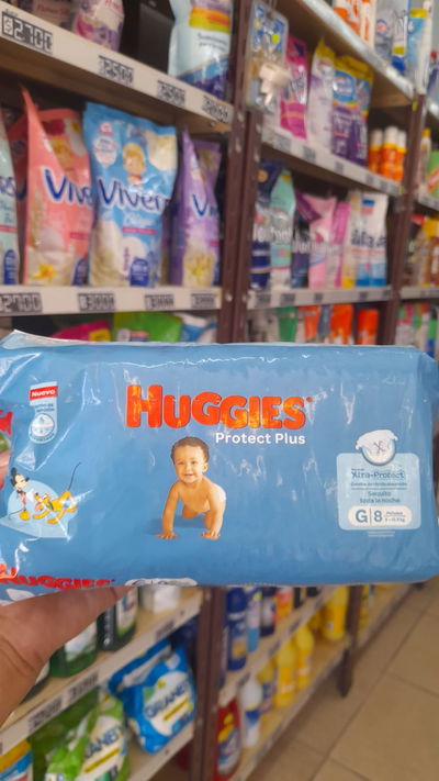 Huggies Pañales Para 9 a 12,5kg G x 8uni.