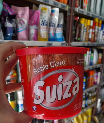 Suiza Cera en Pasta Para Maderas Roble Claro x 450cm