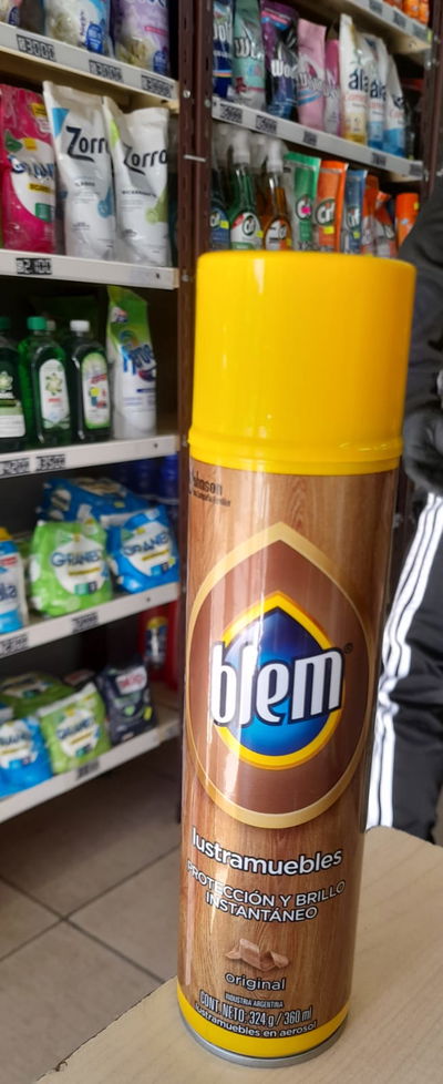 Blem Lustramuebles Protección y Brillo Original en Aerosol x 360ml