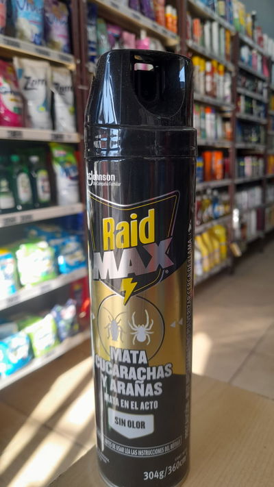 Raid Max Mata Cucarachas y Arañas S/Olor x 360cm