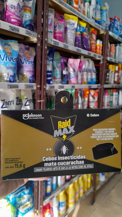 Raid Max Cebos Insecticidas Mata Cucarachas x 15,6g