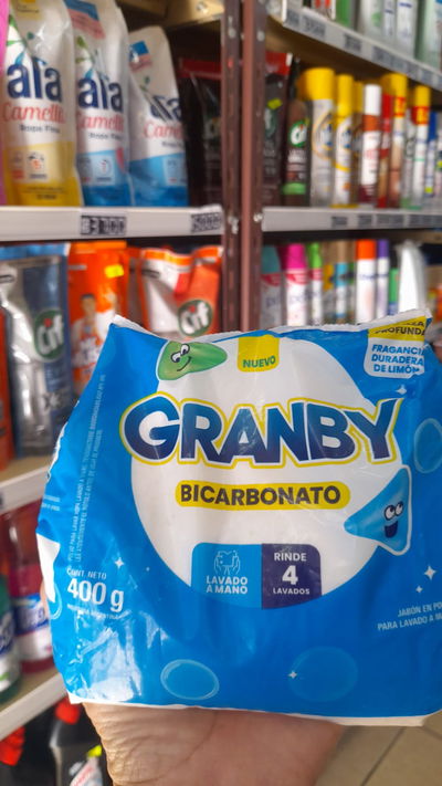 Granby Bicarbonato Jabón en Polvo Lavado a Mano x 400g