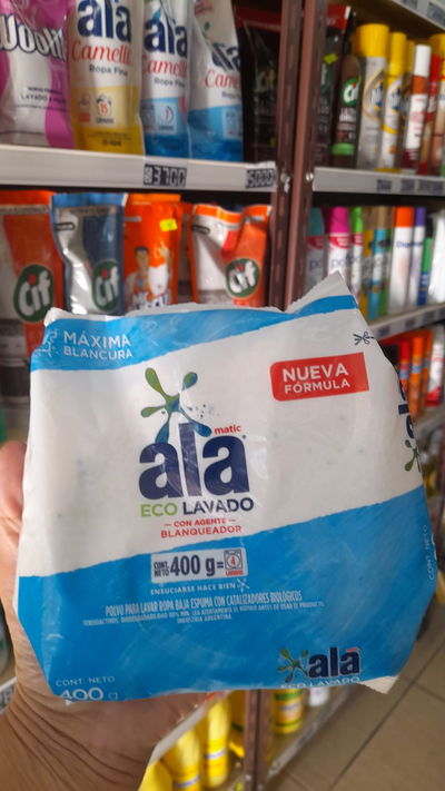 Ala Eco Lavado C/Blanqueador Jabón en Polvo x 400g