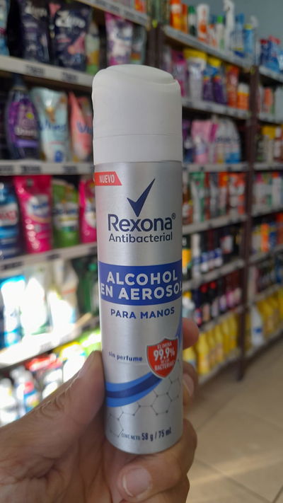 Rexona Antibacterial Alcohol en Aerosol para Manos x 75ml