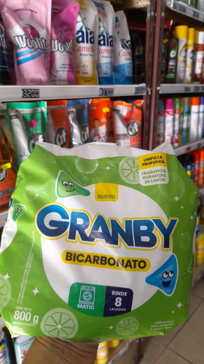 Granby Bicarbonato Jabón en Polvo Limón x 800g