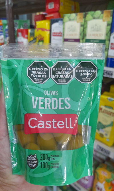 Castell Aceitunas Verdes C/Carozo x 200g