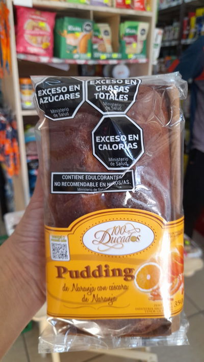 Budín 100 Ducados Pudding de Naranja C/Cáscaras de Naranjas x 300g