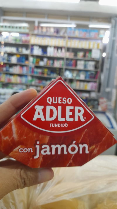 Adler Queso Fundido C/Jamón x 100g