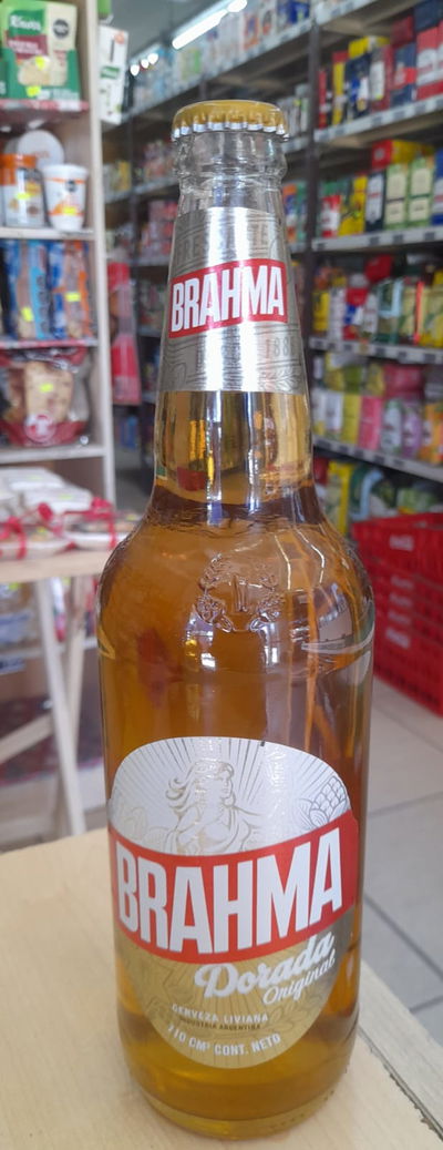 Cerveza Brahma Dorada Original x 1L