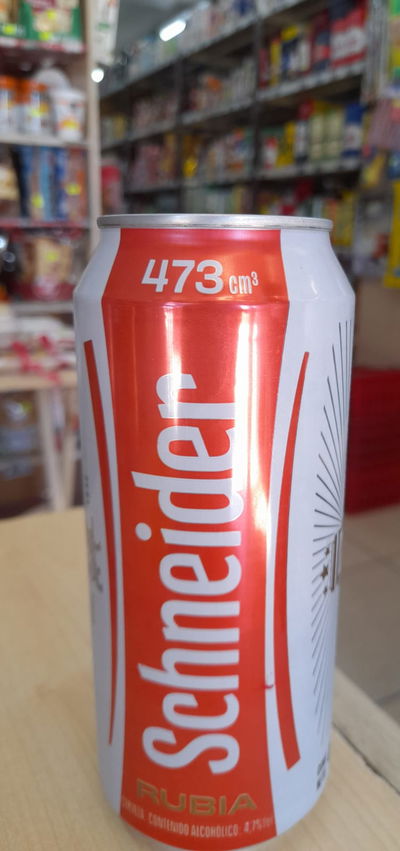Cerveza Schneider Rubia en Lata x 473cm
