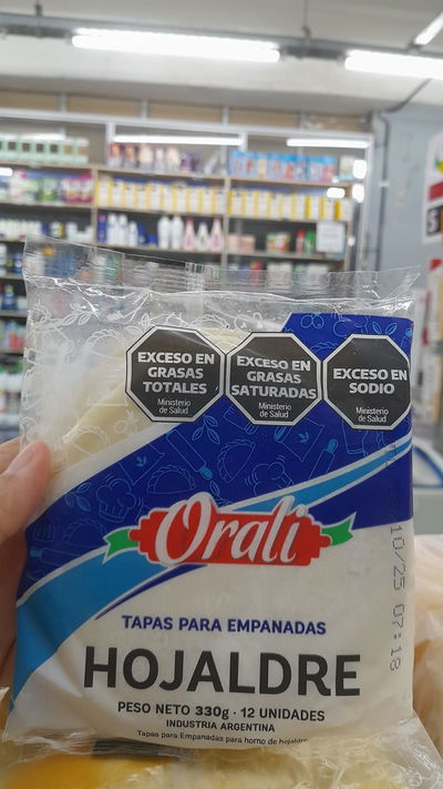Oralí Tapas Para Empanadas Hojaldre x 12uni. 330g