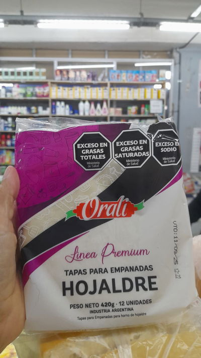 Oralí Premium Tapas Para Empanadas Hojaldre x 12uni. 420g