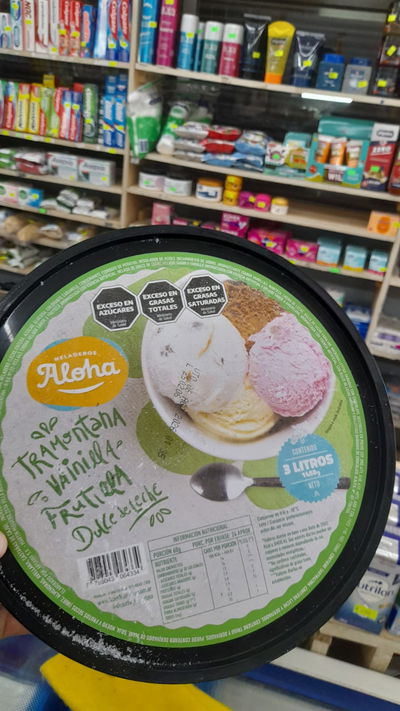 Aloha Helado Tramontana/Vainilla/Frutilla/D-L x 3L