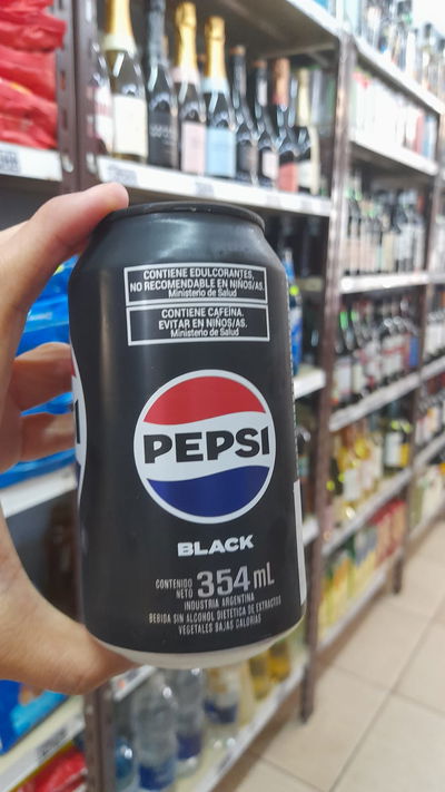Pepsi Black en Lata C/Edulcorantes x 354ml