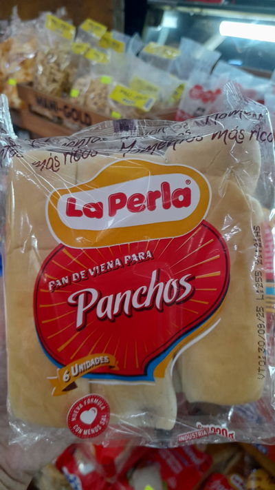 La Perla Pan de Viena Para Panchos x 6uni. 220g