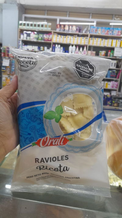 Oralí Ravioles de Ricota x 500g