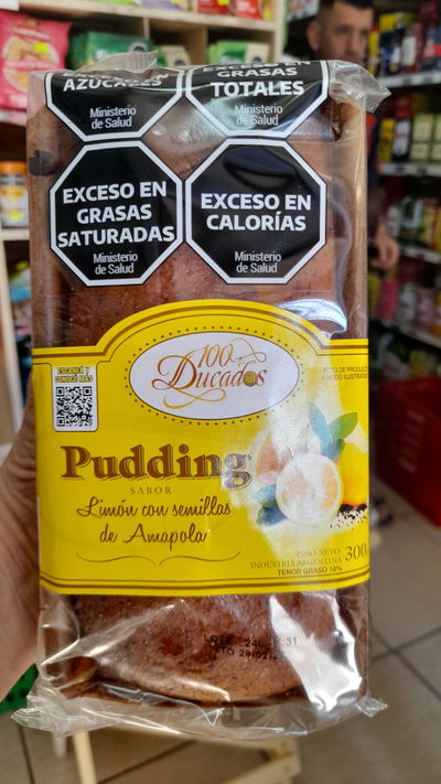 Budín 100 Ducados Pudding Limón C/ Semillas de Amapola x 300g