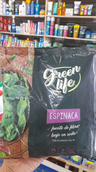 Green Life Espinaca Congeladas x 550g