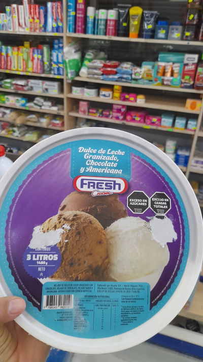 Fresh Heladode D/L Granizado/Chocolate/Americana x 3L